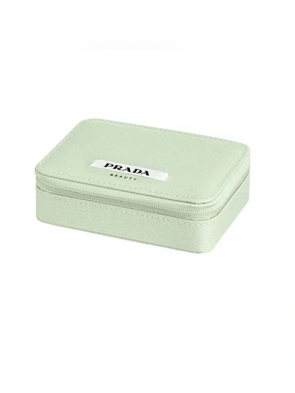 NWT Prada Light Mint Green Zippered Vanity Case